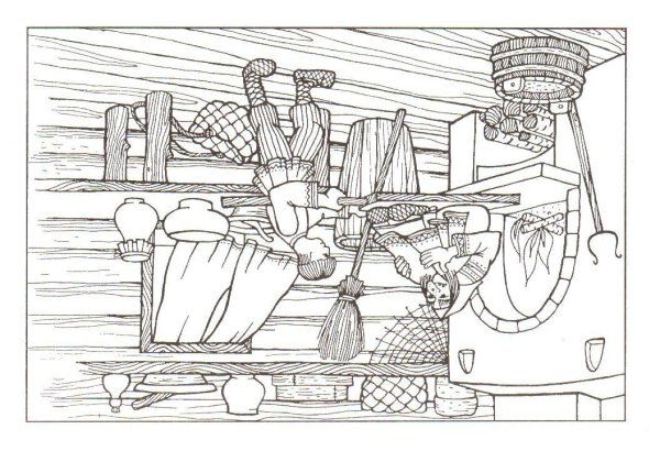 Русский быт рисунок