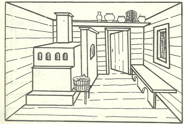 Русская изба убранство русской избы рисунки