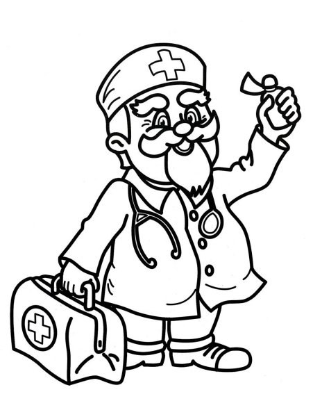 Чуковский корней Иванович раскраски Айболит