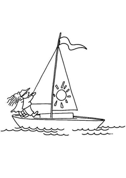 Кораблик разукрасить