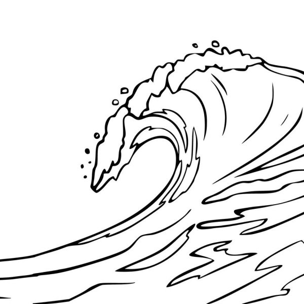 Волны карандашом