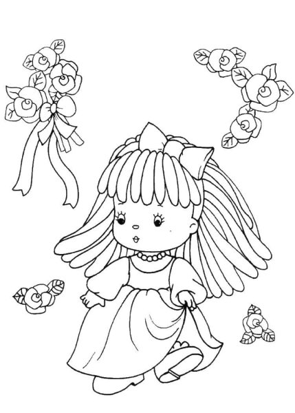 Раскраска куколка