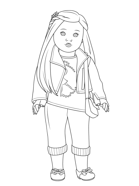 Куклы раскраски для девочек