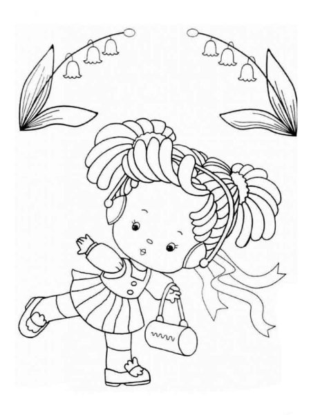 Раскраска куколки для девочек