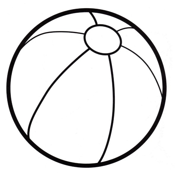 Мяч раскраска