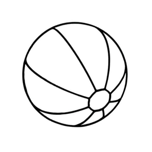 Мяч раскраска