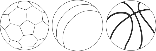 Мяч раскраска