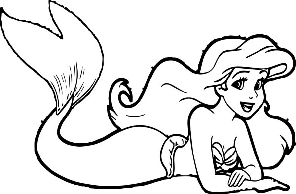 Русалочка контур