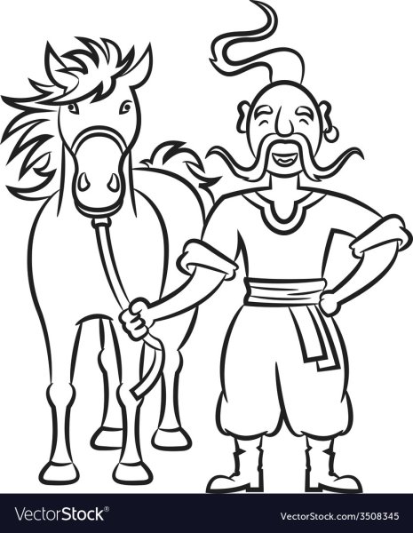 Казаки раскраска