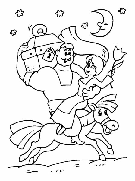 Казаки раскраска для детей