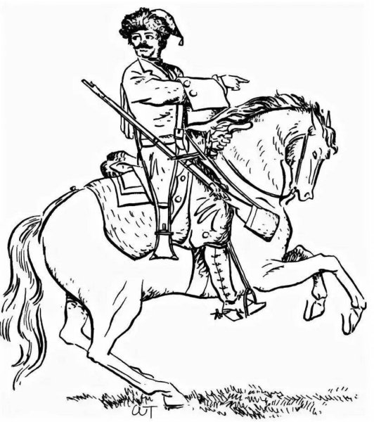 Раскраска казачество
