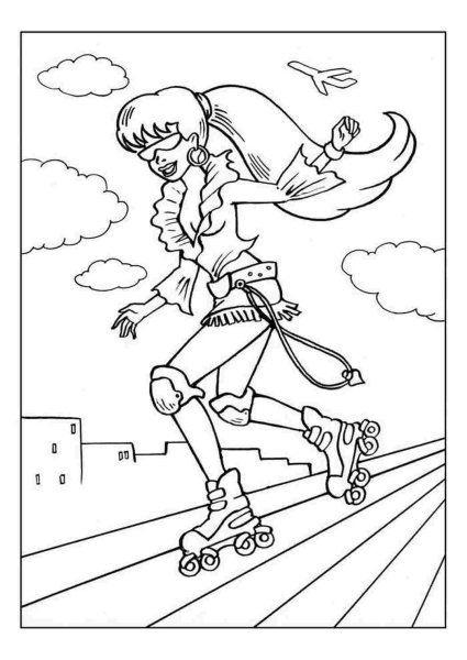 Раскраска здоровый образ жизни для детей