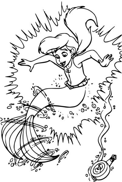 Русалочка 2 Мелоди раскраска