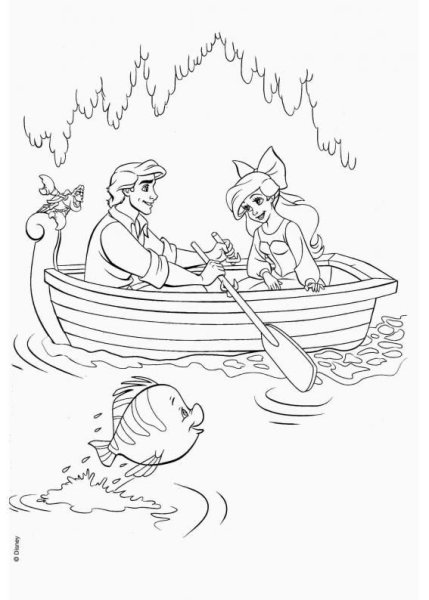 Русалочка 2 Возвращение в море раскраска