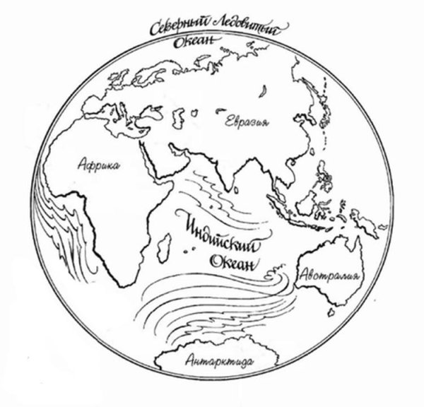 Географические раскраски для детей