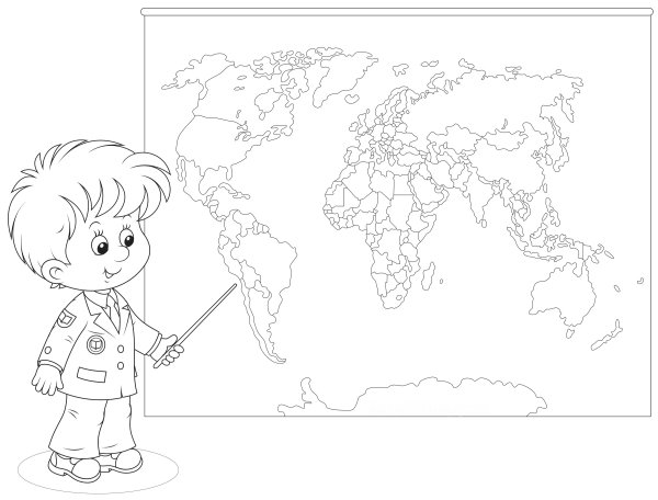 Раскраска география