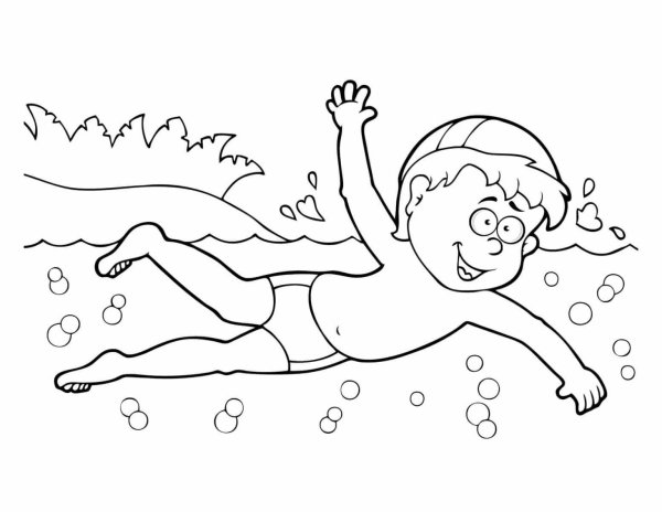 Раскраски летом закаляйся здоровья набирайся