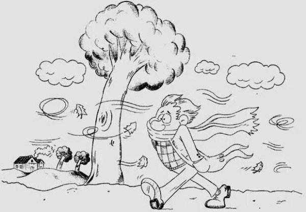 Ветер раскраска