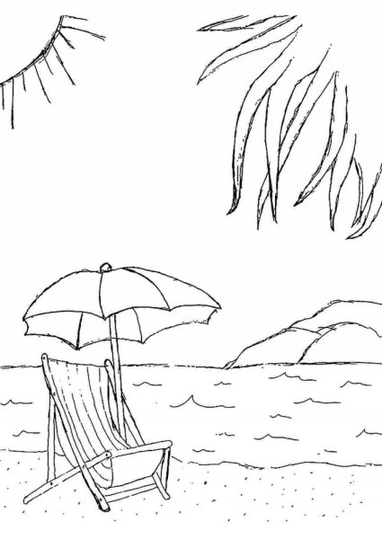 Рисунки лета для срисовки