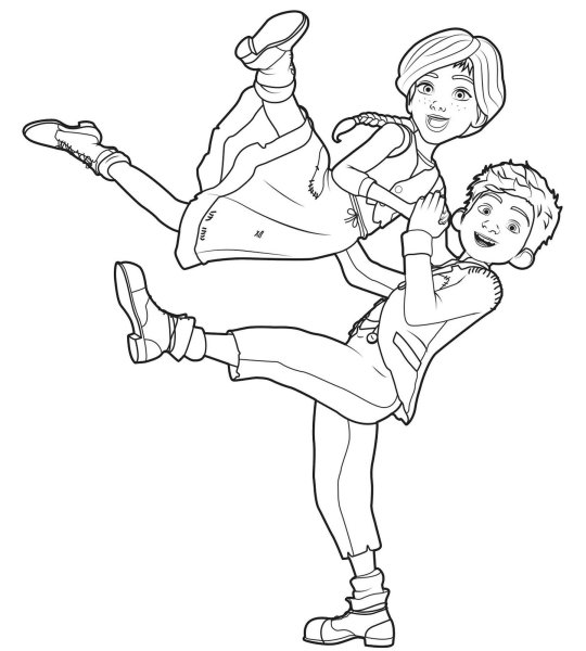 Раскраски балерина Фелис мультфильм