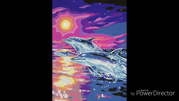 Раскраска Дельфин по номерам