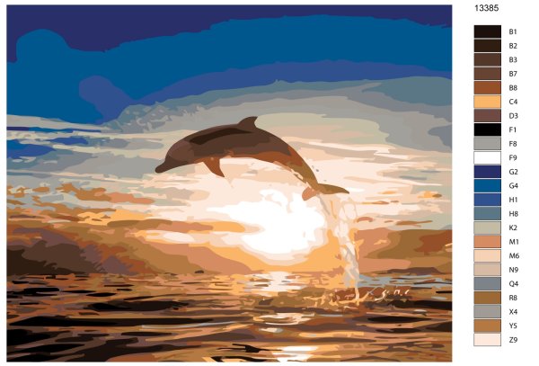 Картина по номерам легкая