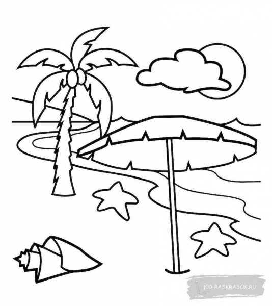 Раскраска. Лето