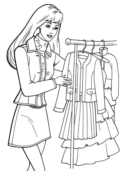 Раскраска модельер