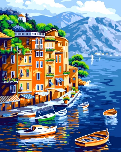 Алмазная вышивка Тихая бухта