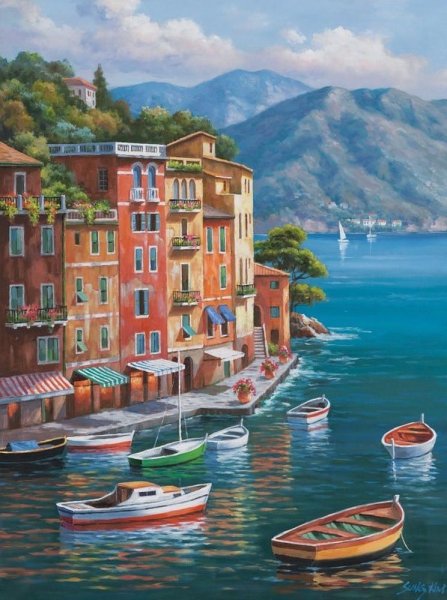 Пейзажи корейского художника сунг Ким