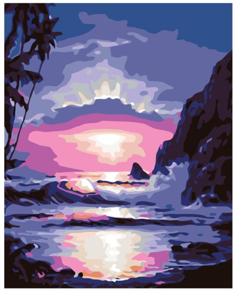 Пейзаж акрилом на холсте