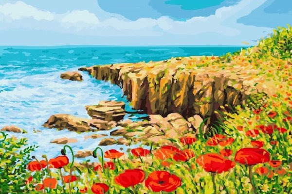 Картина побережье