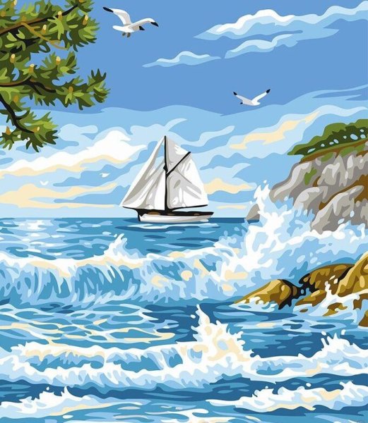Пейзаж на морскую тематику