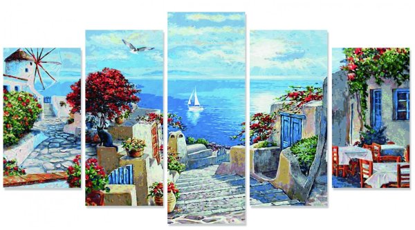 Полиптих. Миконос. 132х72 см Schipper