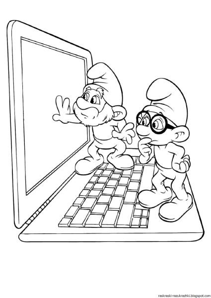 Раскраска компьютер