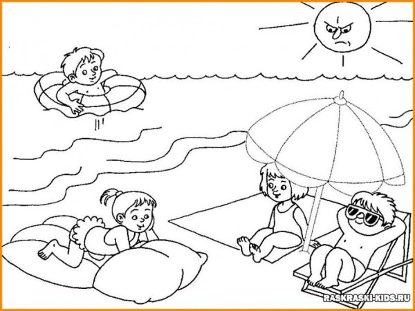 Безопасность на воде раскраски для детей