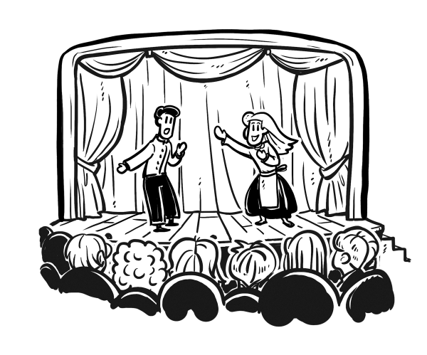 Театр рисунок