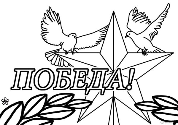 9 Мая раскраска