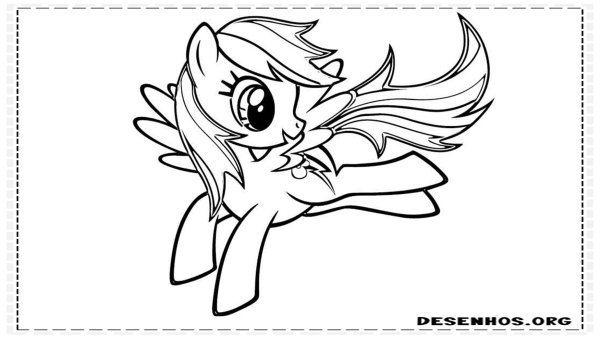 Рэбел Дэш пони раскраска Королева