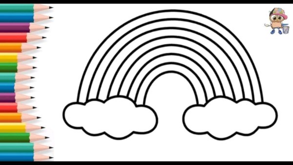 Цвета радуги раскраска для детей