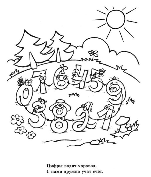 Рисунок на тему цифры