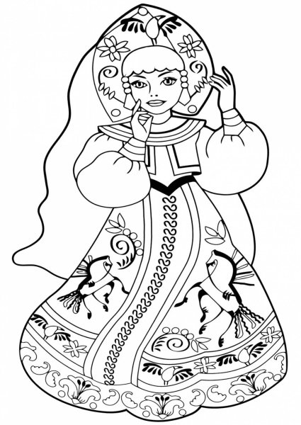 Раскраска Россия