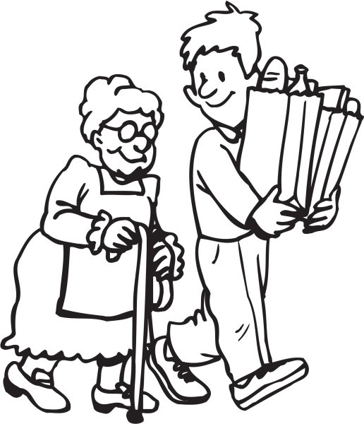 Волонтеры раскраска