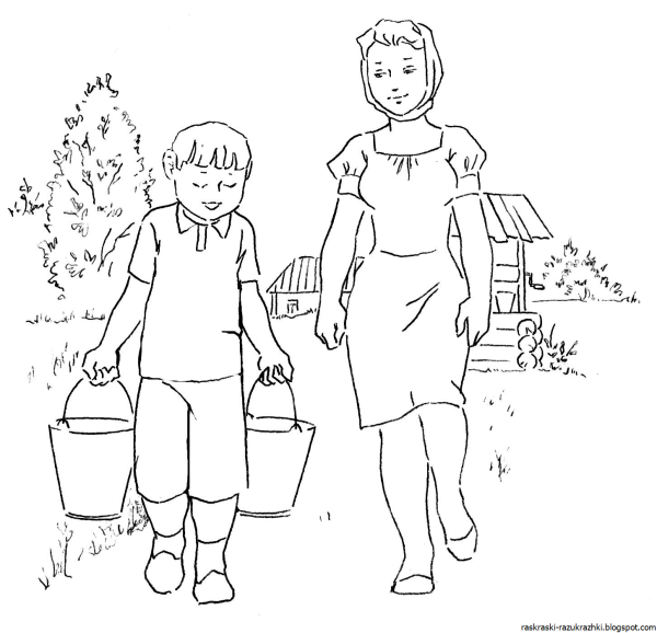 Иллюстрация к рассказу сыновья Осеева