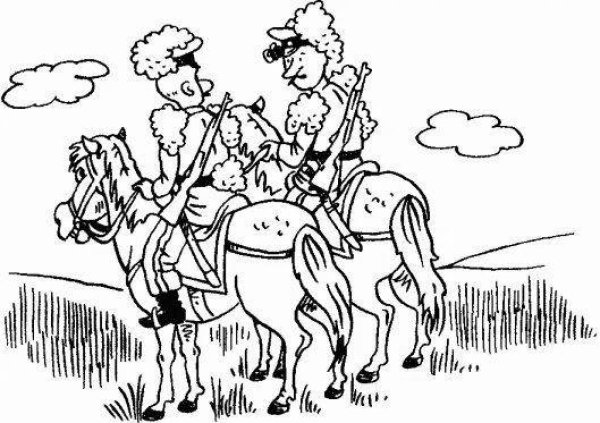 Раскраски на тему казачество