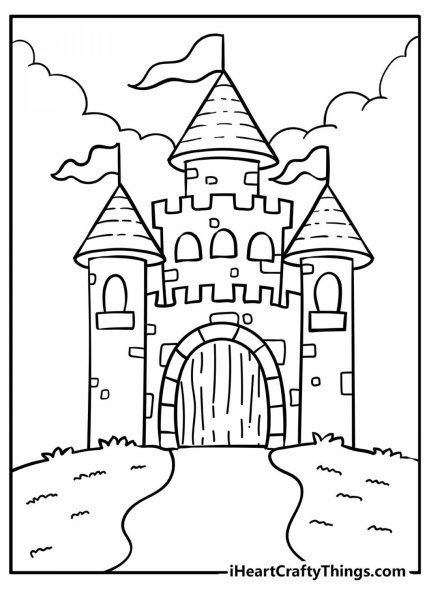 Inside Castle colouring