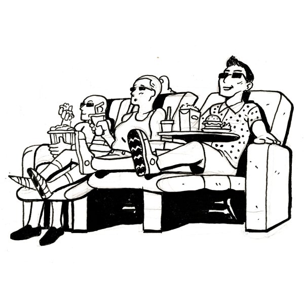 Рисунки на тему кинотеатр