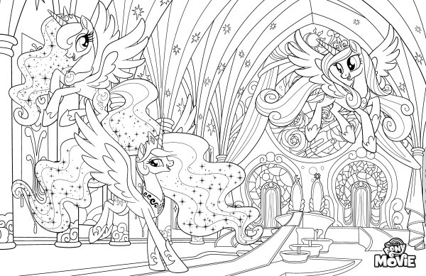 Раскраска май Лито пони принцесы