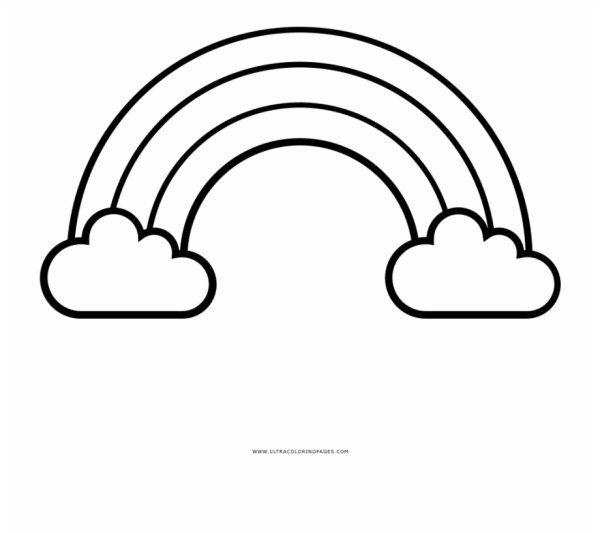 Радуга трафарет