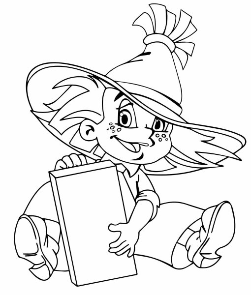 Медуница Незнайка раскраска